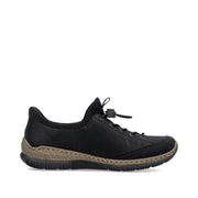 Rieker N3267-01 Ladies' Sneaker-Black