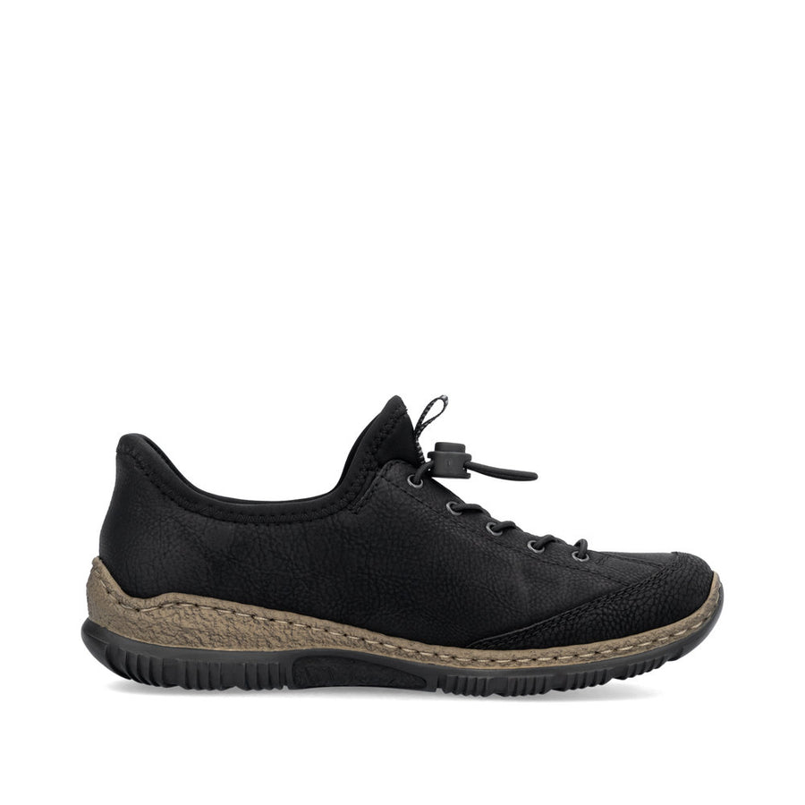 Rieker N3267-01 Ladies' Sneaker-Black