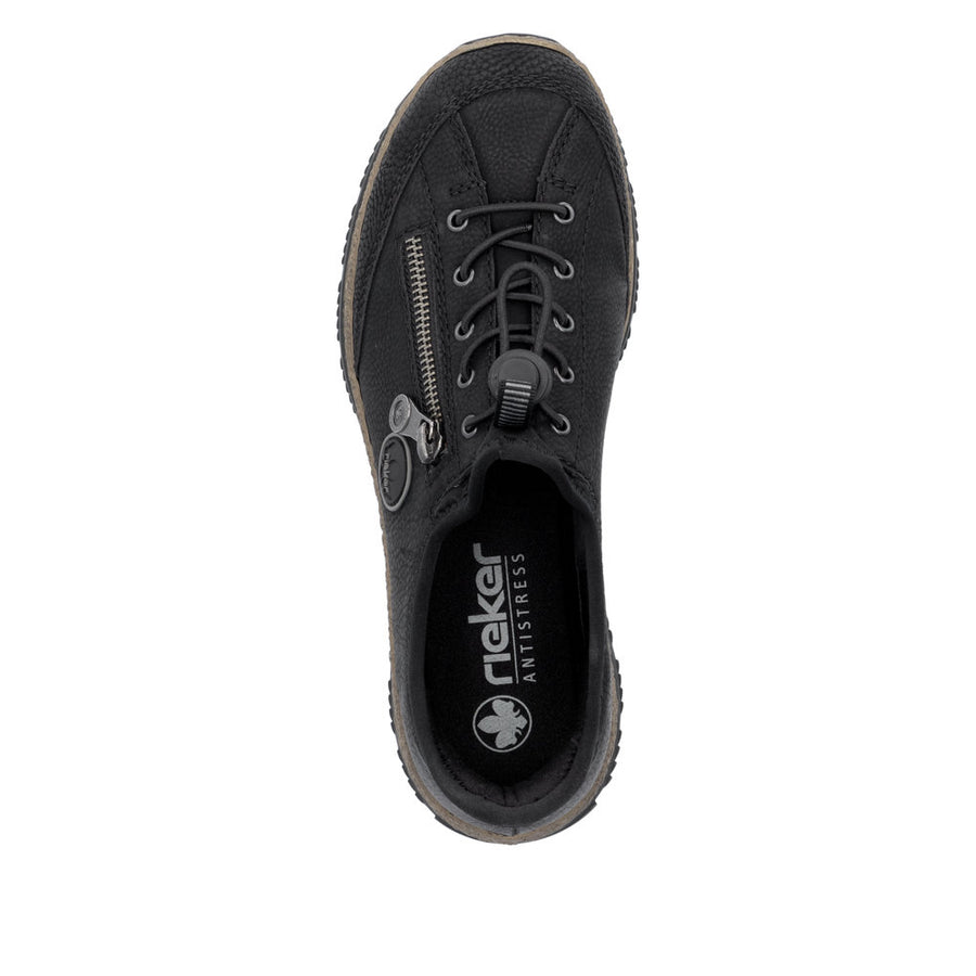 Rieker N3267-01 Ladies' Sneaker-Black