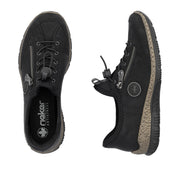 Rieker N3267-01 Ladies' Sneaker-Black