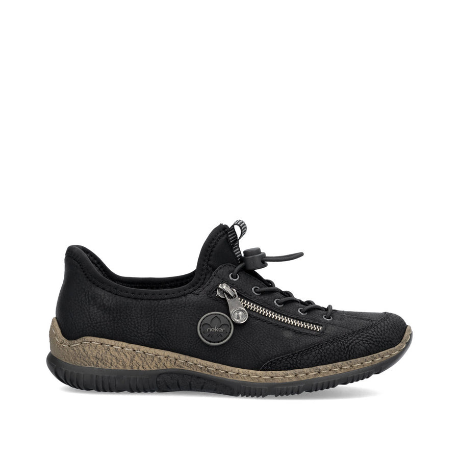 Rieker N3267-01 Ladies' Sneaker-Black