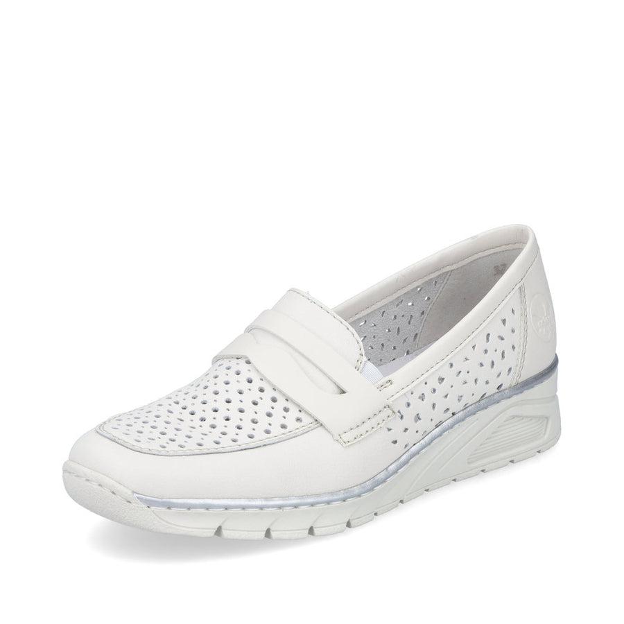 Rieker N3356 Shoes-Off White