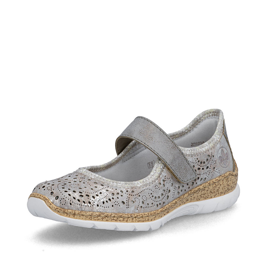 Rieker N4299-90 Ladies Shoes-Rose Multi