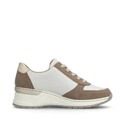 Rieker N4308-64 Trainers-Tan Leopard