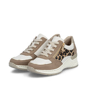 Rieker N4308-64 Trainers-Tan Leopard