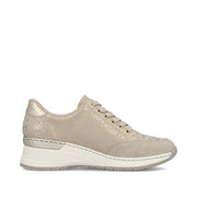 Rieker N4316-62 Trainers-Beige/Gold