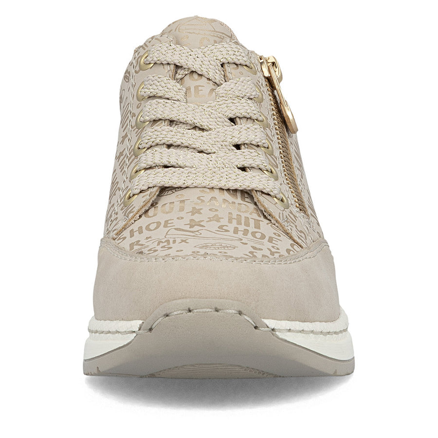 Rieker N4316-62 Trainers-Beige/Gold