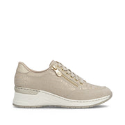 Rieker N4316-62 Trainers-Beige/Gold