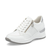 Rieker N4322-80 Shoes-White/Silver