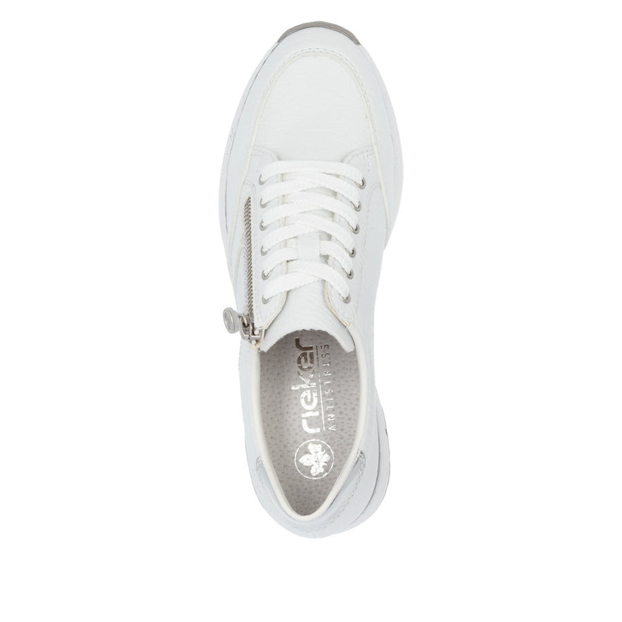 Rieker N4322-80 Shoes-White/Silver