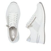 Rieker N4322-80 Shoes-White/Silver