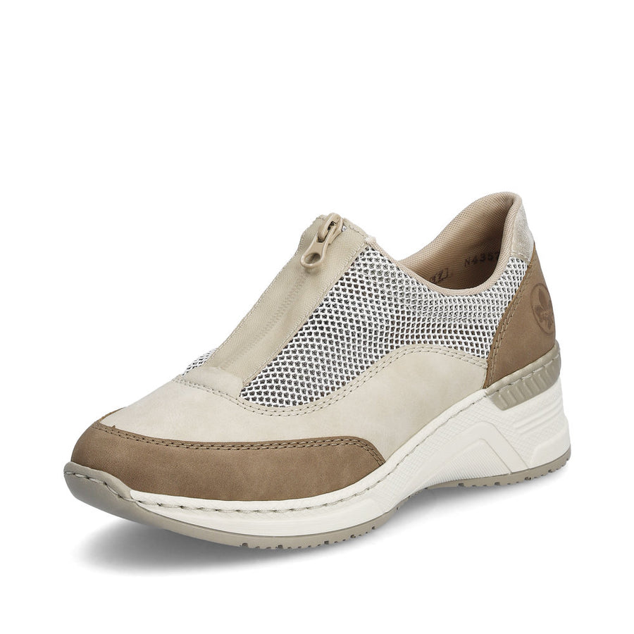 Rieker N4357 Trainers-Beige Multi