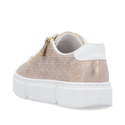 Rieker N5917-90 Sneakers-Rose Gold/White