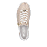 Rieker N5917-90 Sneakers-Rose Gold/White