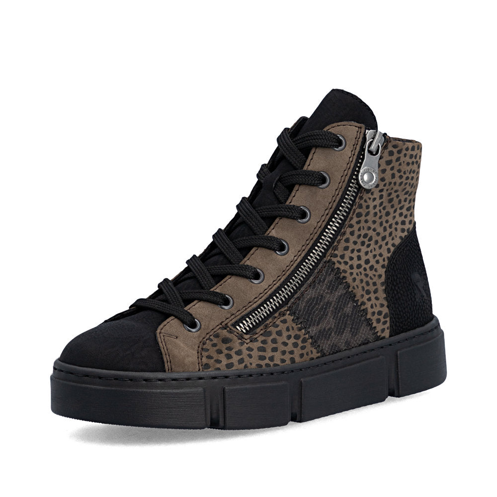 Rieker N5931-25 Ankle Boots-Leopard Multi