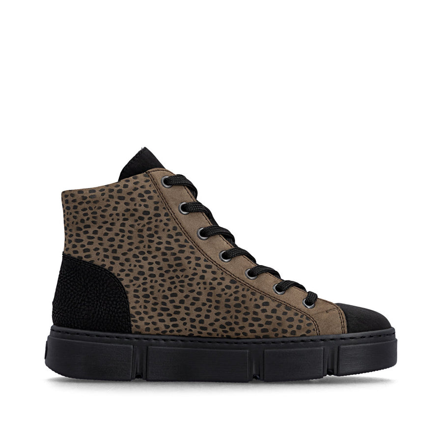 Rieker N5931-25 Ankle Boots-Leopard Multi