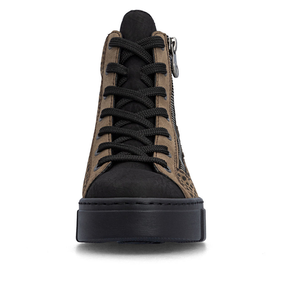 Rieker N5931-25 Ankle Boots-Leopard Multi