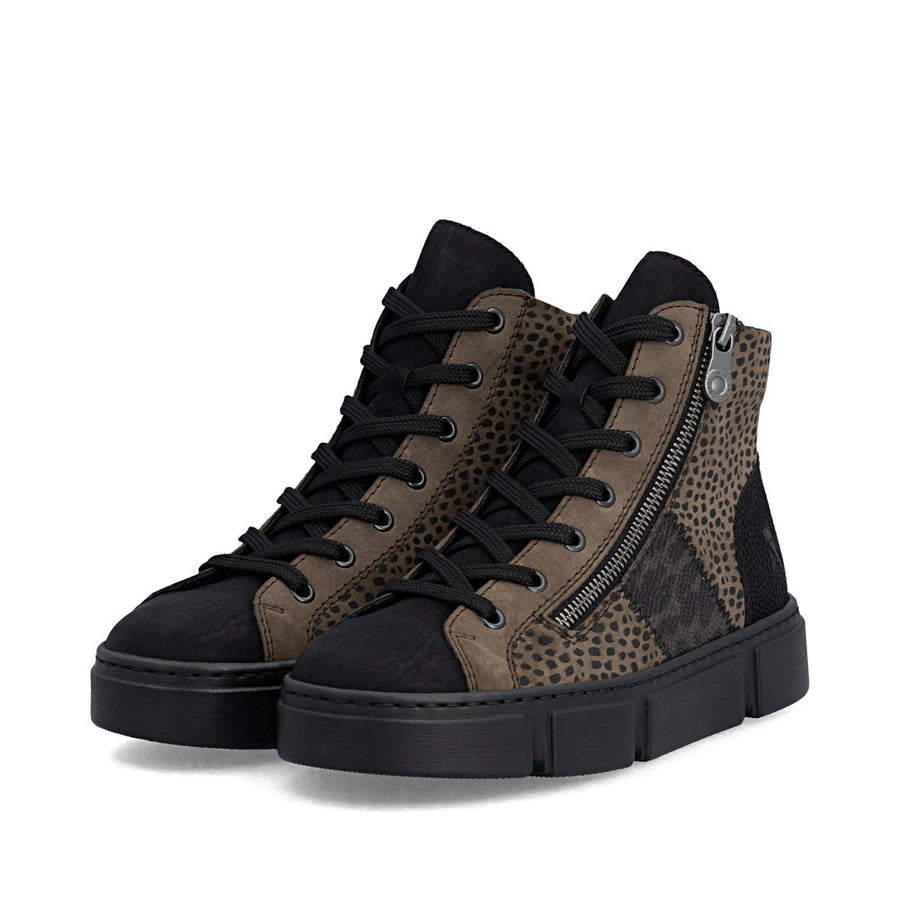 Rieker N5931-25 Ankle Boots-Leopard Multi