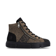 Rieker N5931-25 Ankle Boots-Leopard Multi