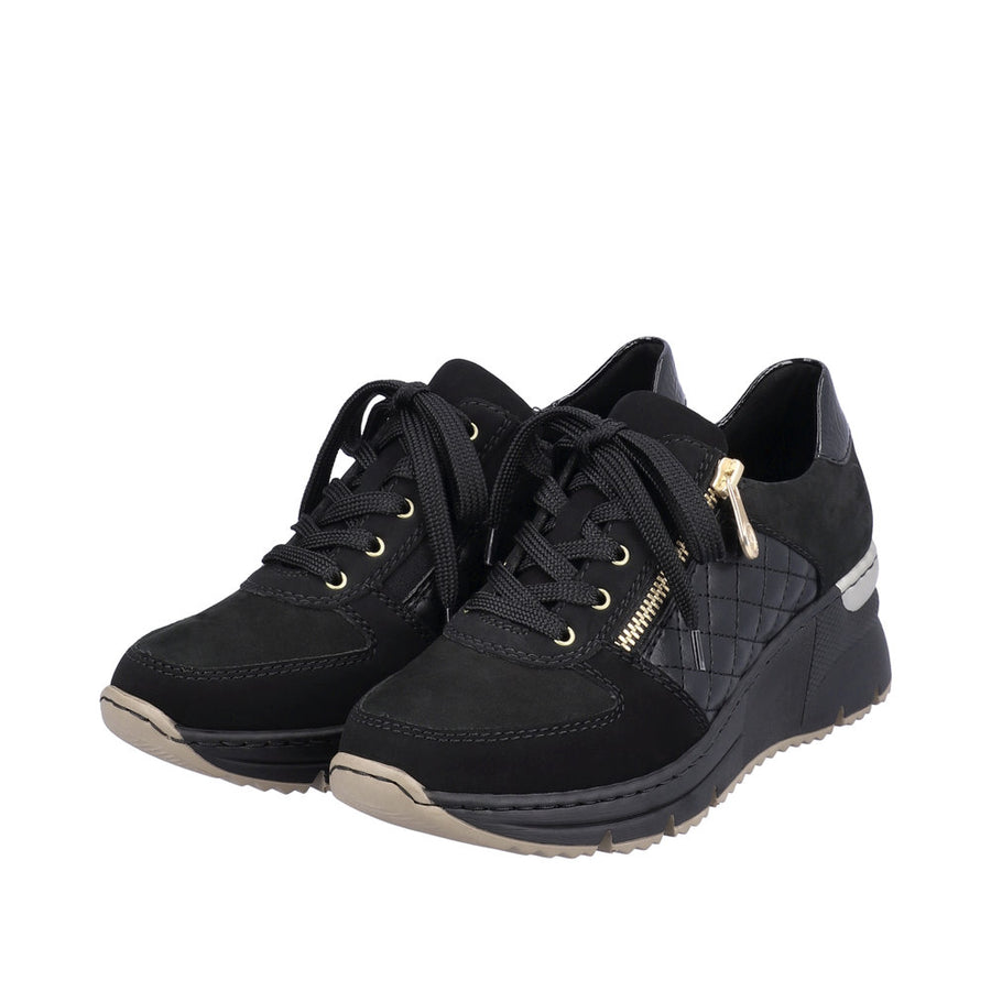 Rieker N6314 Ladies Shoe-Black