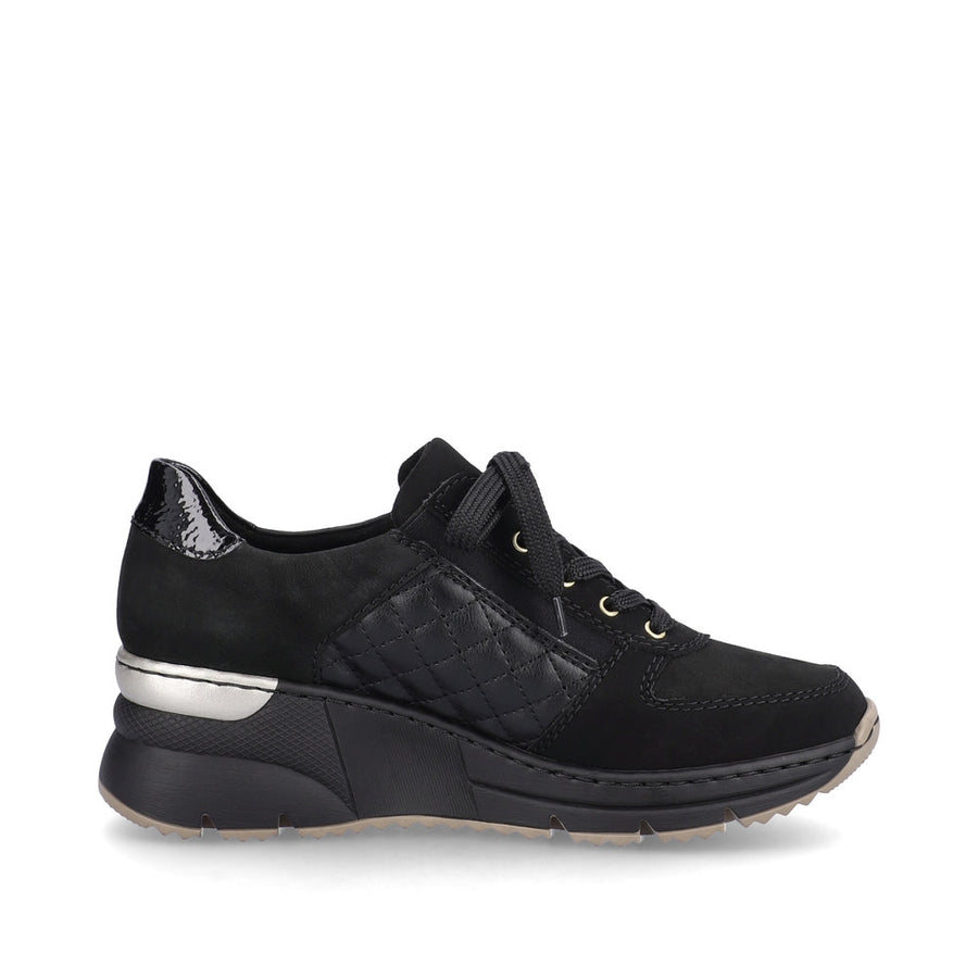 Rieker N6314-00 Ladies Shoe-Black