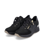 Rieker N6314-00 Ladies Shoe-Black