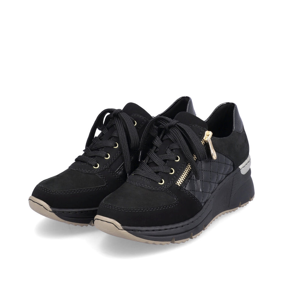 Rieker N6314-00 Ladies Shoe-Black