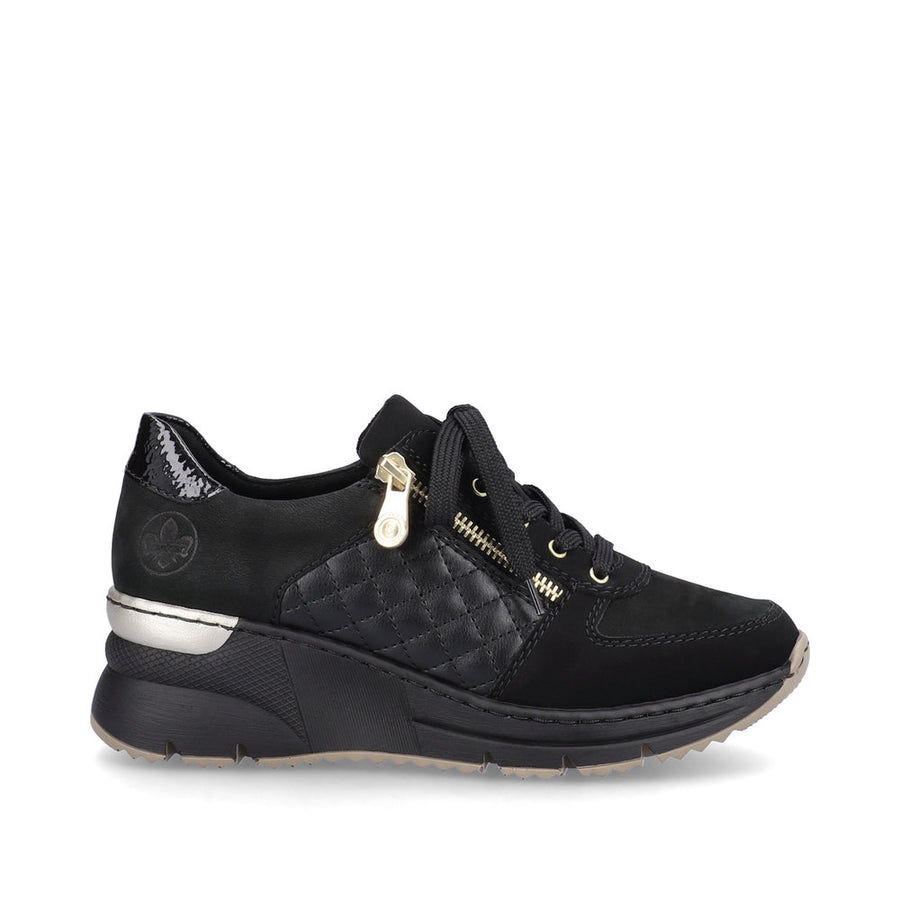 Rieker N6314-00 Ladies Shoe-Black