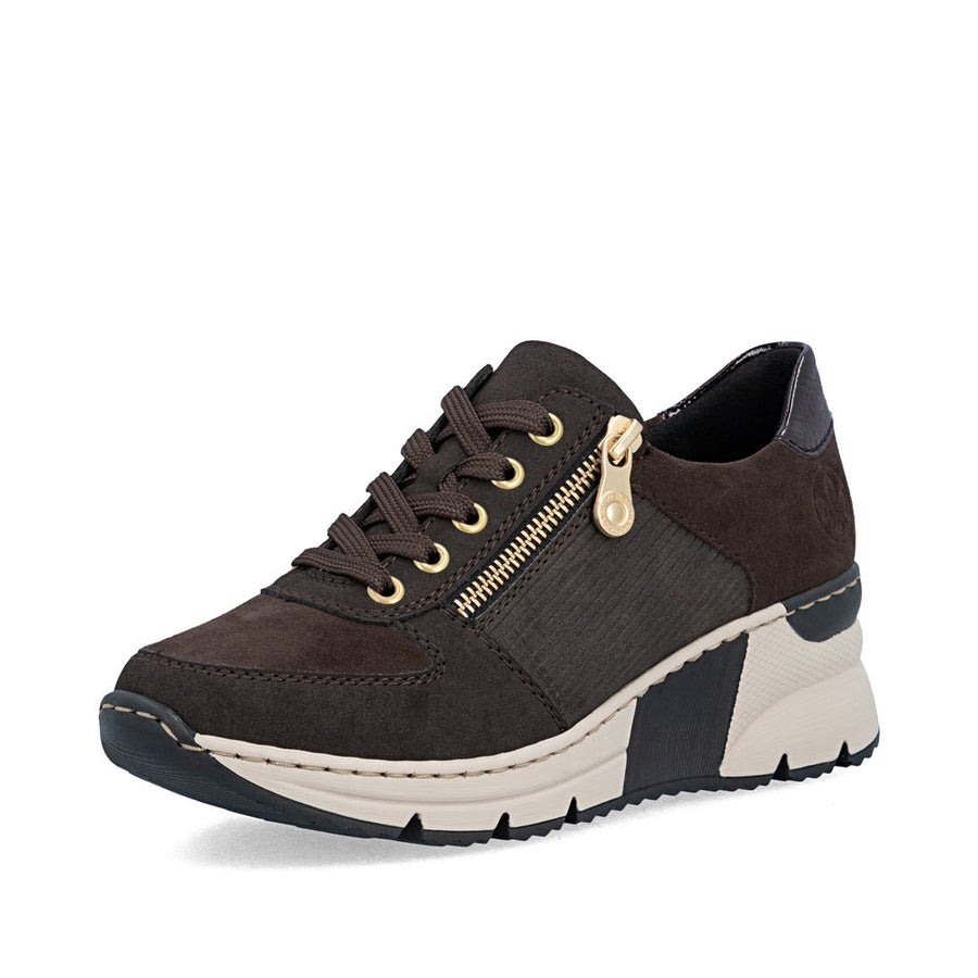 Rieker N6314-25 Ladies Shoe-Brown