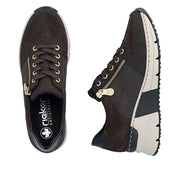 Rieker N6314-25 Ladies Shoe-Brown