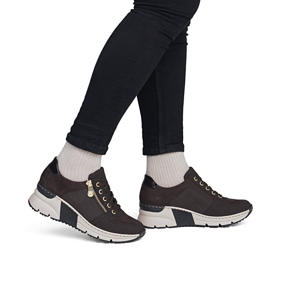 Rieker N6314-25 Ladies Shoe-Brown