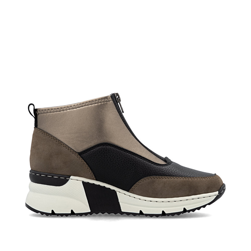 Rieker N6352-25 Ankle Boots-Brown Multi