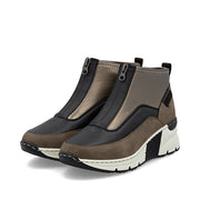 Rieker N6352-25 Ankle Boots-Brown Multi