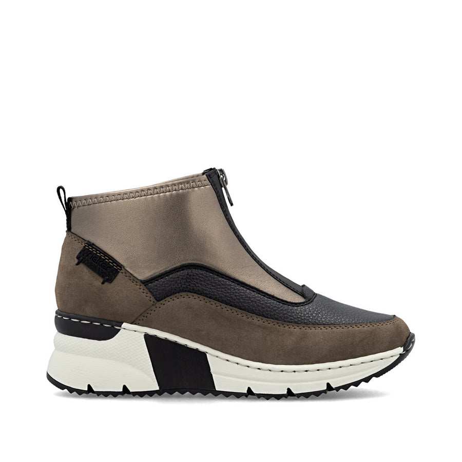 Rieker N6352-25 Ankle Boots-Brown Multi