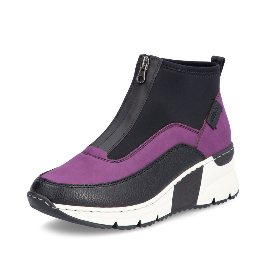 Rieker N6352 Ankle Boots-Purple