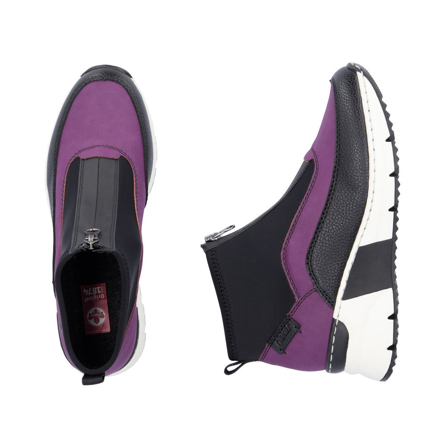 Rieker N6352 Ankle Boots-Purple