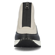 Rieker N6352-60 Ankle Boots-Cream/Black