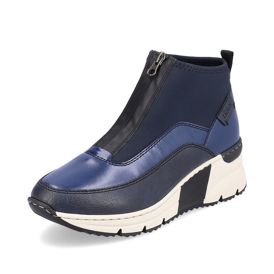 Rieker N6352 Ankle Boots-Navy