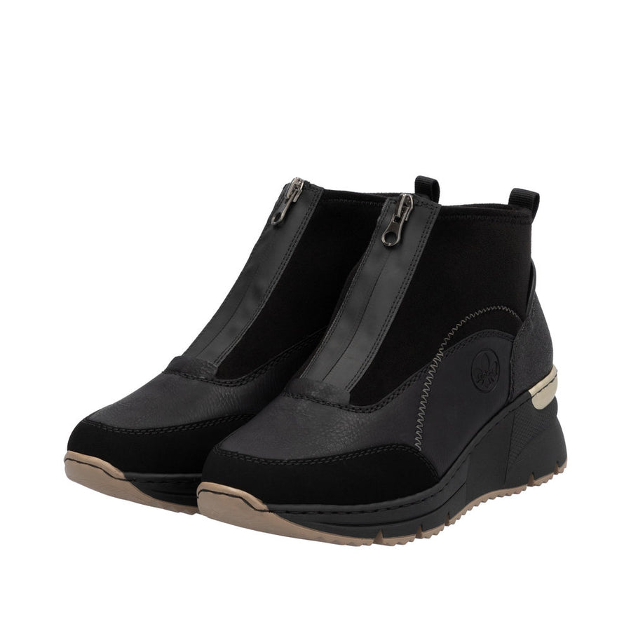 Rieker N6361 Ankle Boot-Black