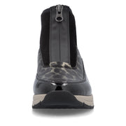 Rieker N9362-00 Ankle Boot-BLACK LEOPARD