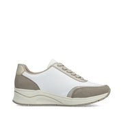 Rieker N9504-80 Ladies' Shoes-White Multi