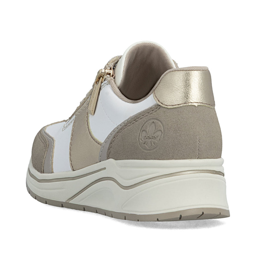 Rieker N9504-80 Ladies' Shoes-White Multi