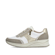 Rieker N9504-80 Ladies' Shoes-White Multi