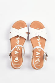 Oh My Sandals 5000 Sandal-White