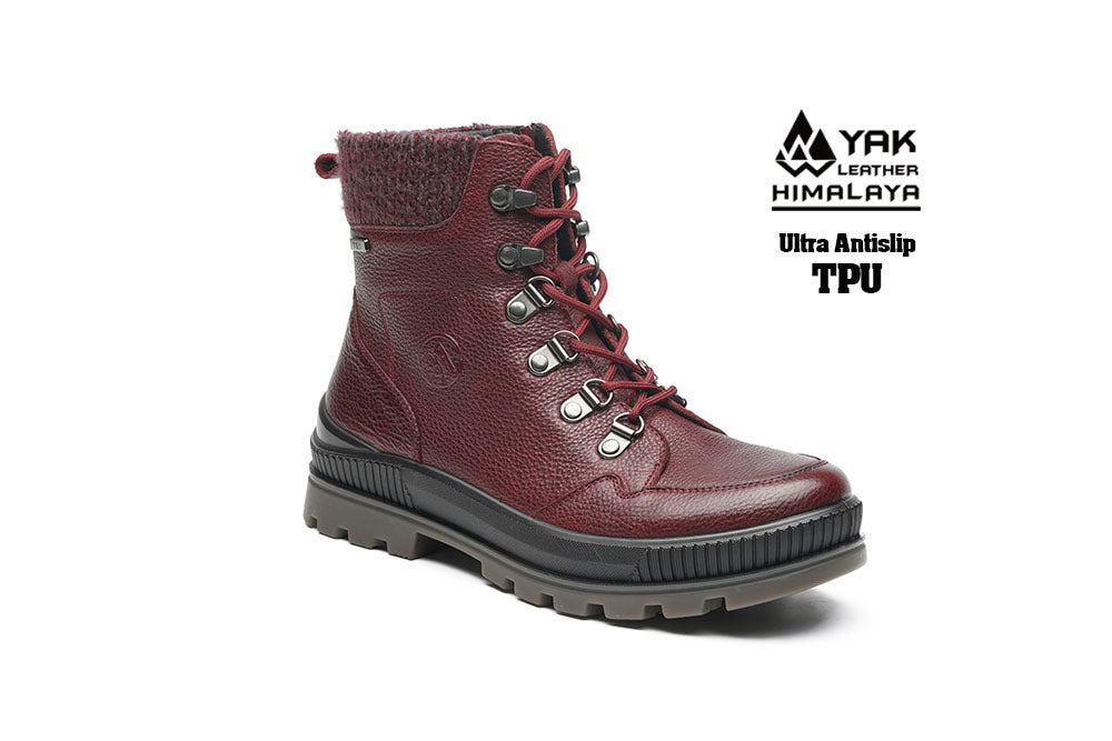 G-Comfort P1216 Ankle Boots-Burgundy
