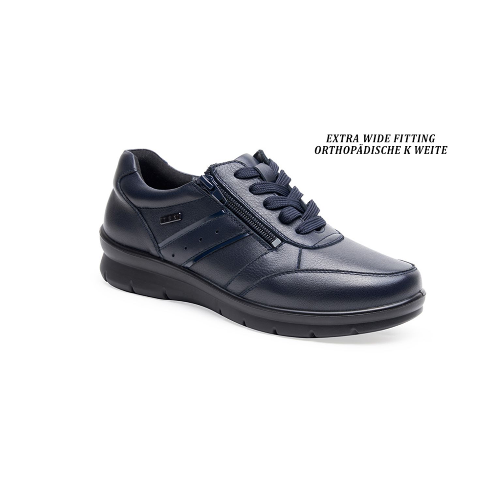 Dress Shoes Womens Wide Fit Comfort Shoes G COMFORT MENS WATERPROOF ZIP  LACE SHOE BLACK Paul