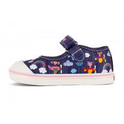 Pablosky 966820 Canvas-Navy Glitter