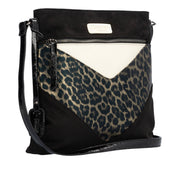 Remonte Q0714 Ladies Handbag-Black Leopard