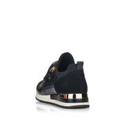 Remonte R2529 Trainers-Black/Gold