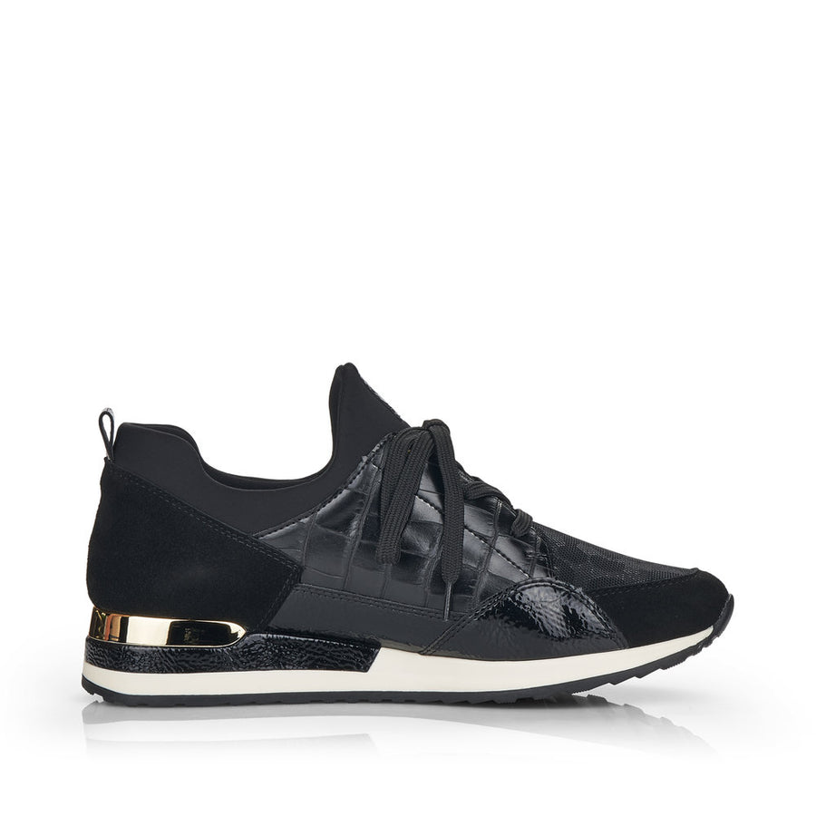 Remonte R2529 Trainers-Black/Gold